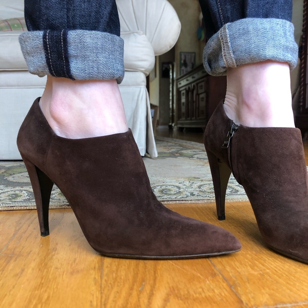 PRADA Suede Ankle bootie